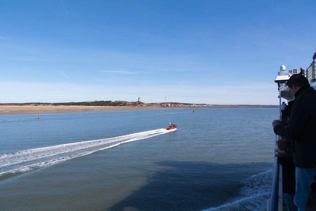 Aankomst Terschelling met de boot